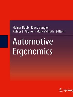 cover image of Automotive Ergonomics